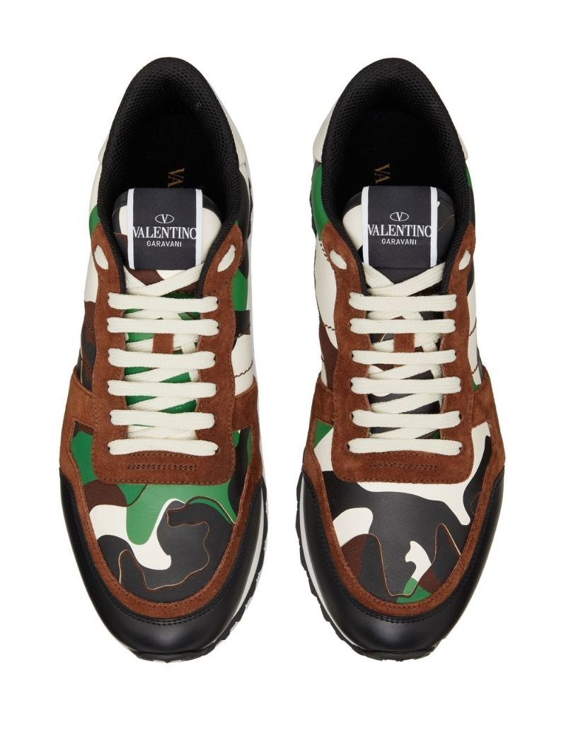 Black Rockrunner Camouflage Print Sneakers