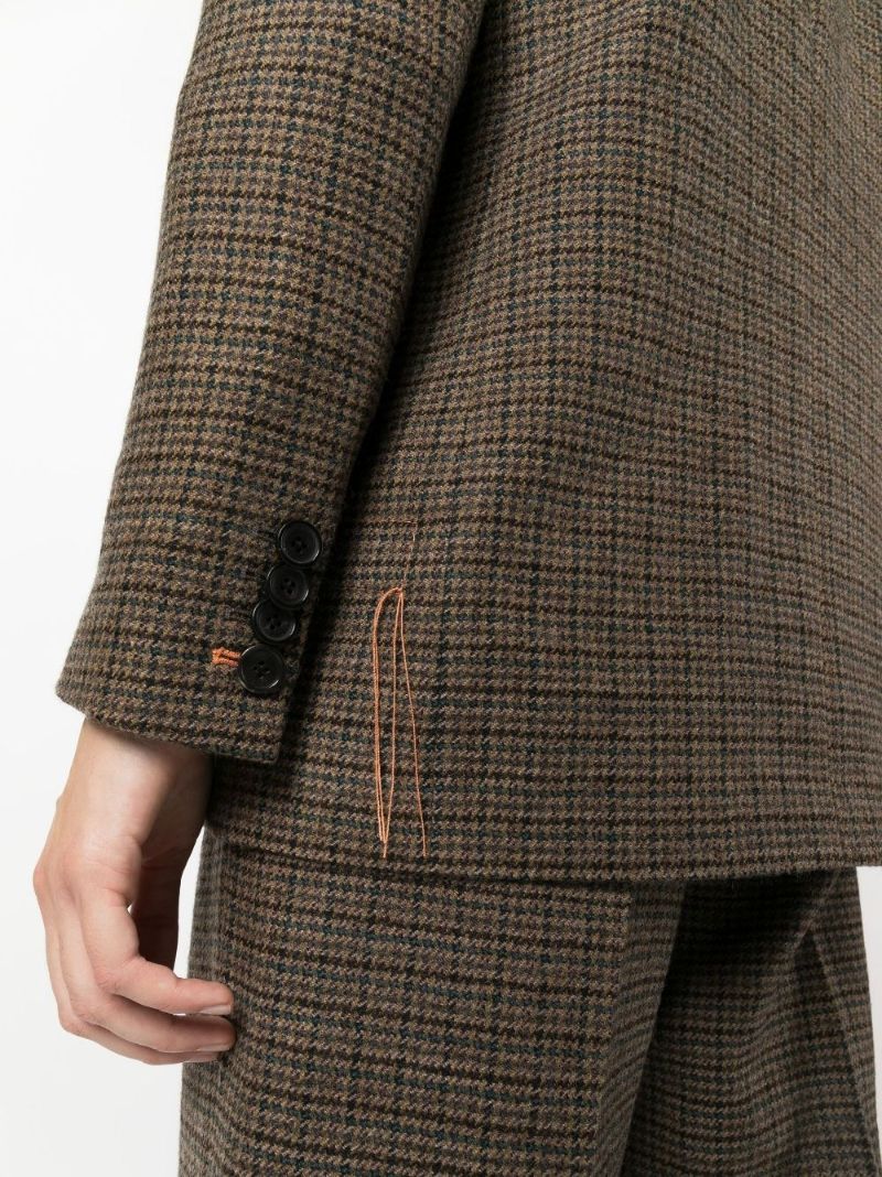 Brown Bella Single-breasted Wool Blazer