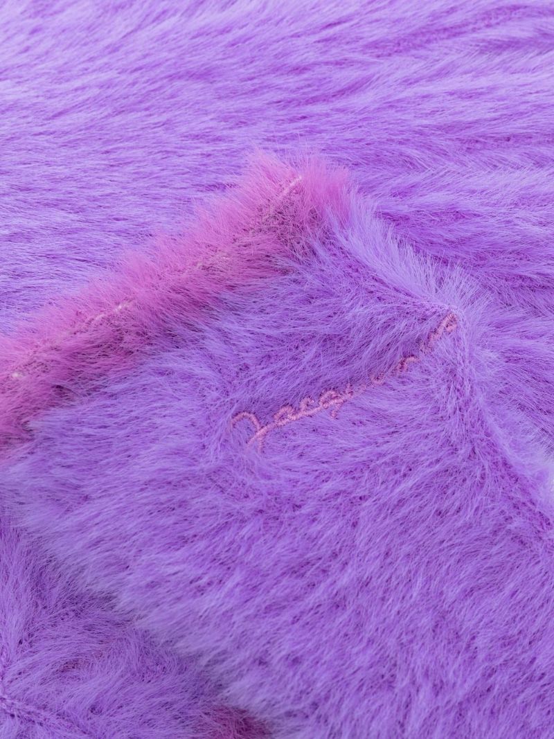 Purple Les Gants Neve Fluffy Gloves