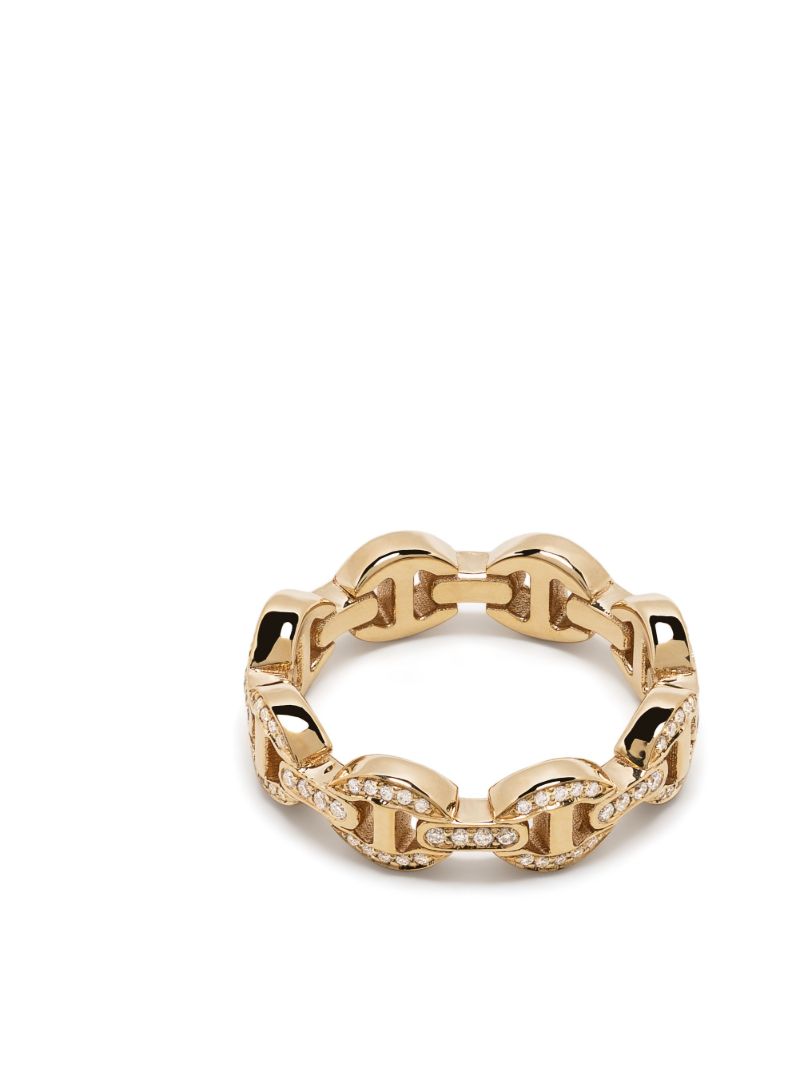 18k Yellow Gold Chain-link Ring