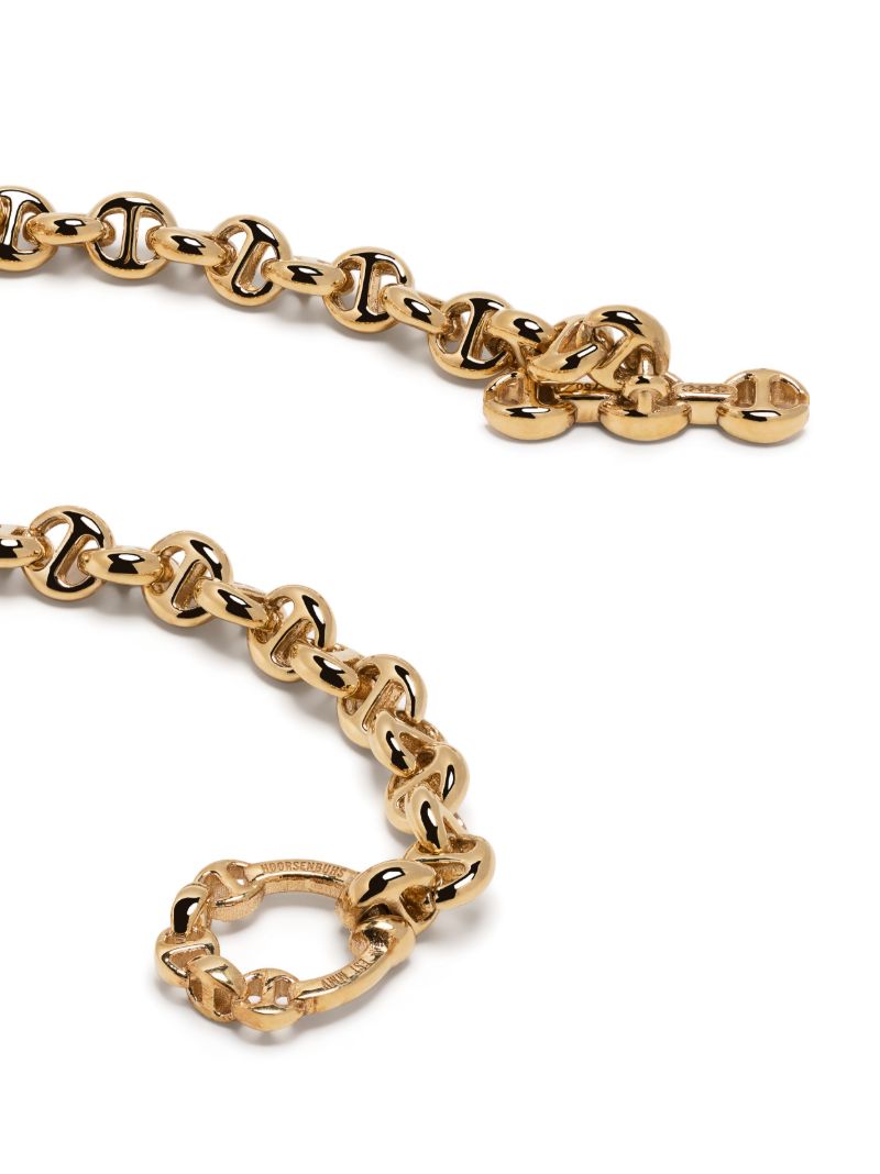 18k Yellow Gold Open-link Diamond Bracelet