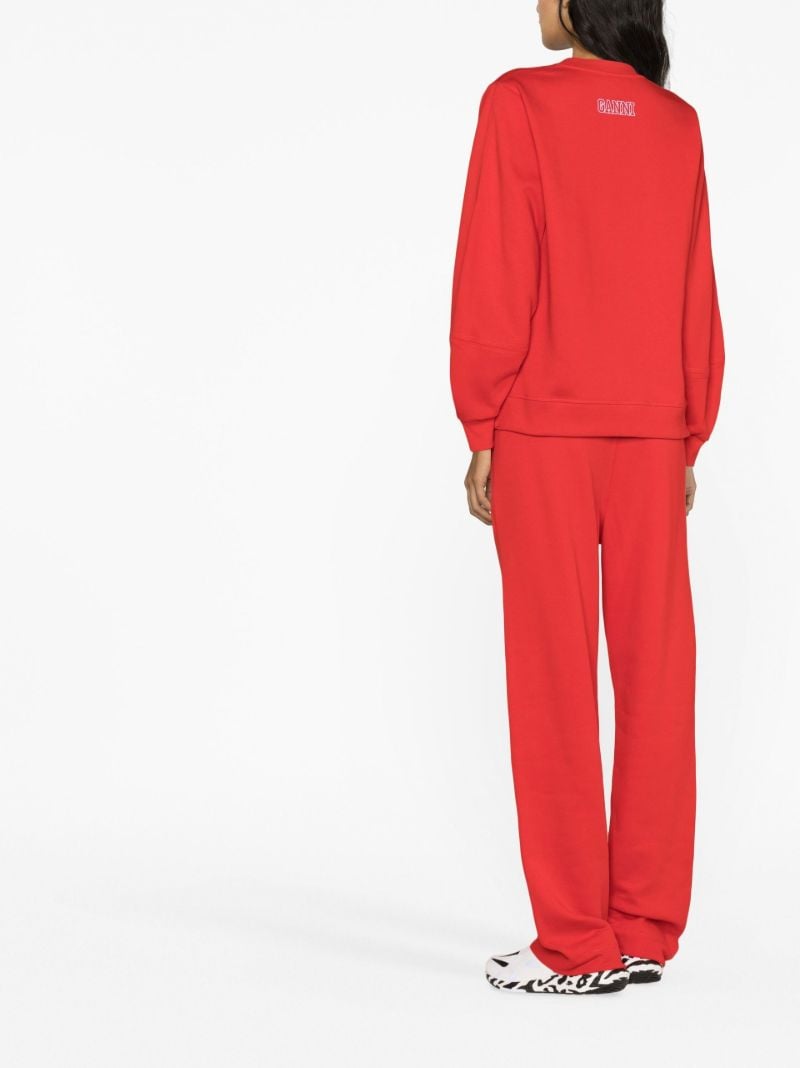 Red Logo-embroidered Track Pants
