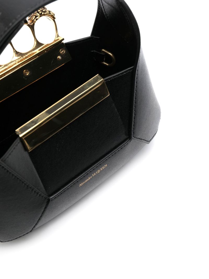 Black the Jewelled Hobo Mini Bag