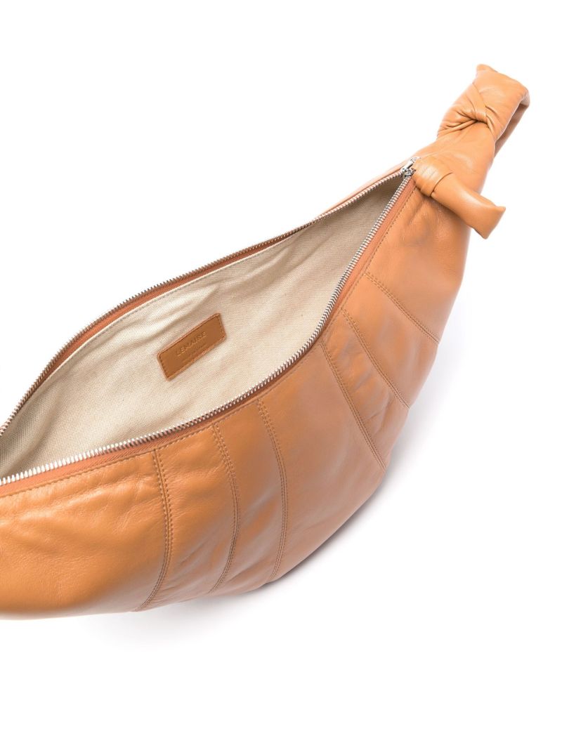 Brown Croissant Crossbody Bag
