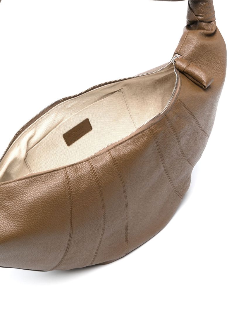 Brown Croissant Crossbody Bag