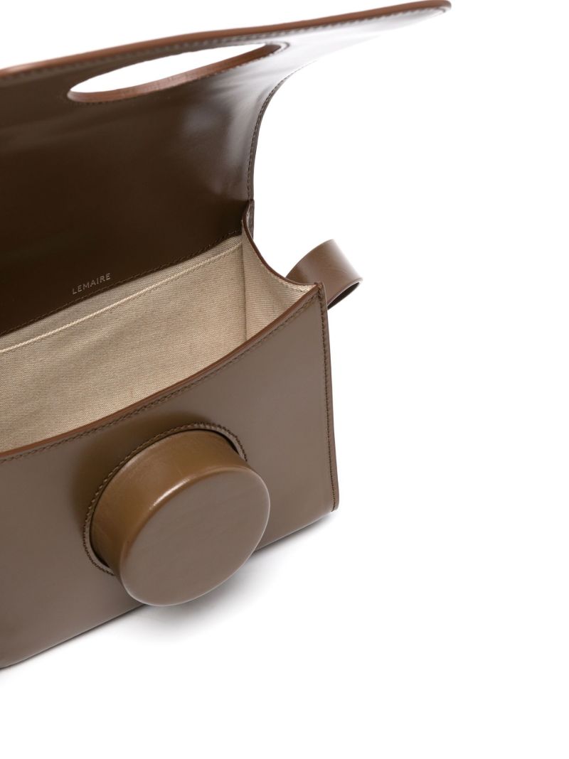 Brown Camera Boxy Crossbody Bag