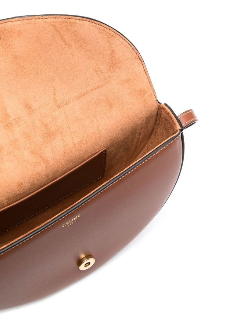 Brown Besace Cuir Triomphe Cross Body Bag