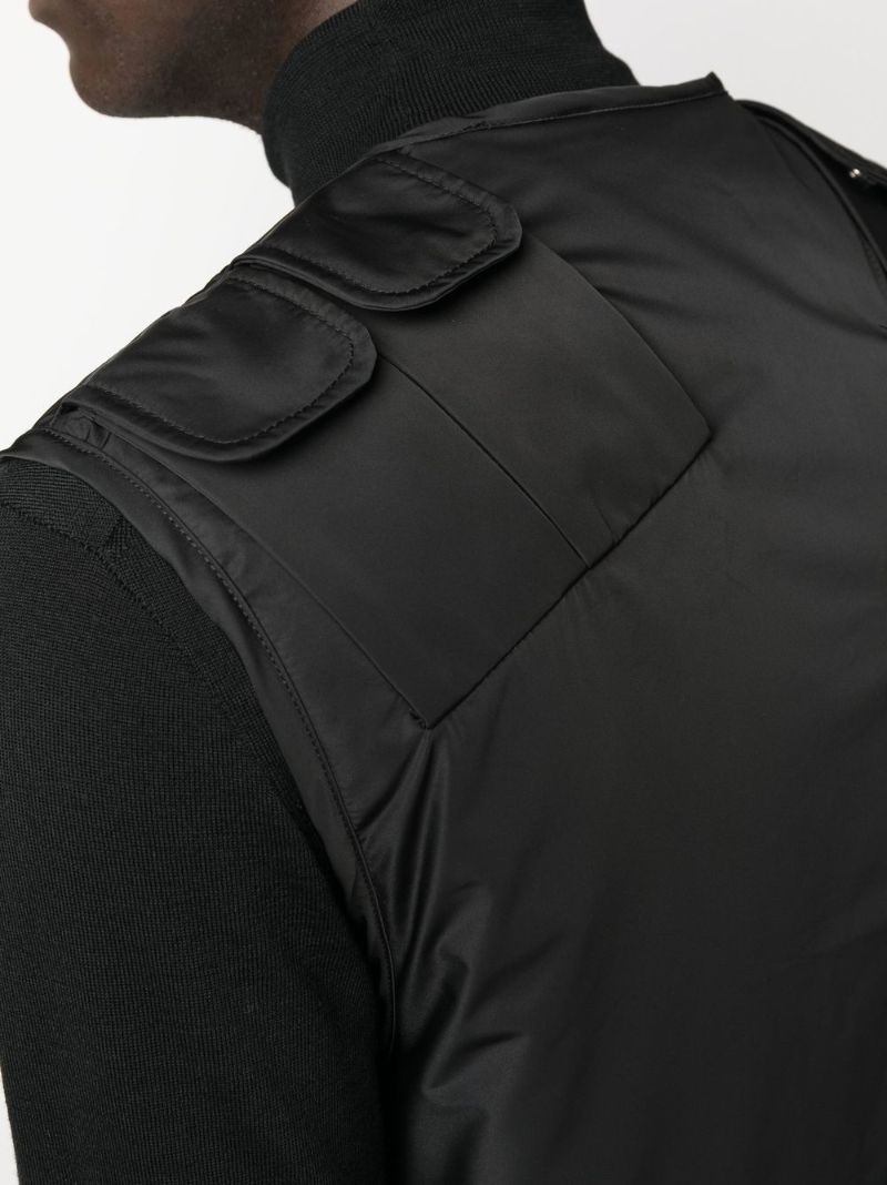 Black Cargo Technical Gilet