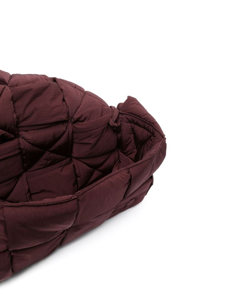 Brown Cassette Padded Shoulder Bag
