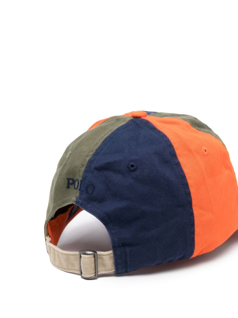 Orange Colourblock Baseball Cap