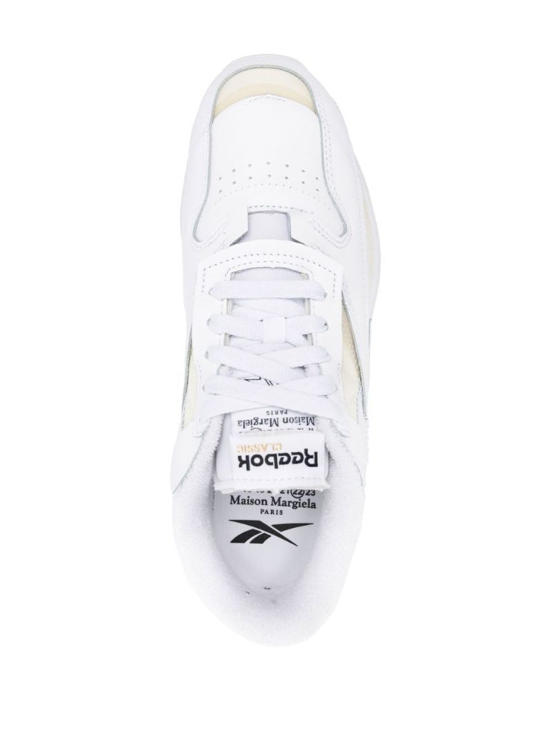 X Reebok White Leather Sneakers