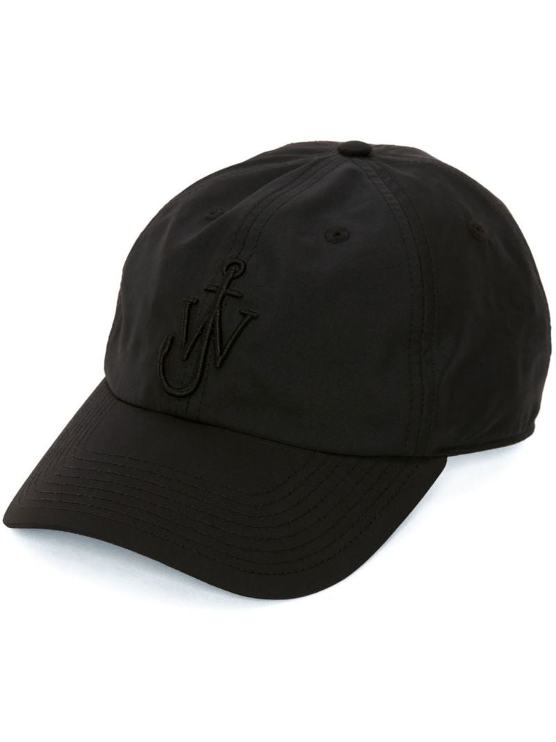 Kids Black Anchor Logo Baseball Cap