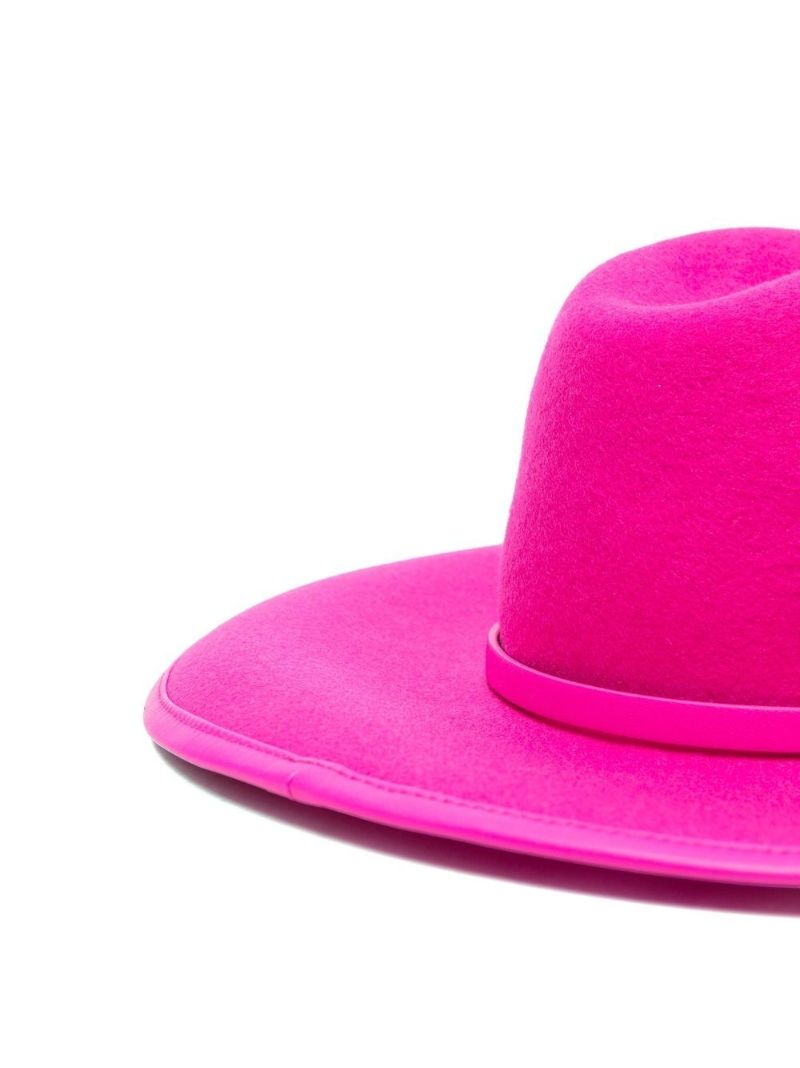 Pink Vlogo Signature Fedora Hat