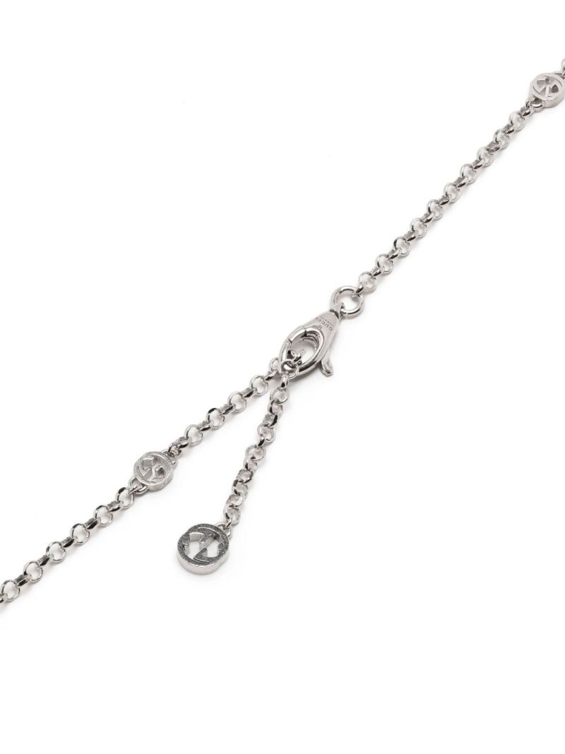Sterling Silver Interlocking G Necklace