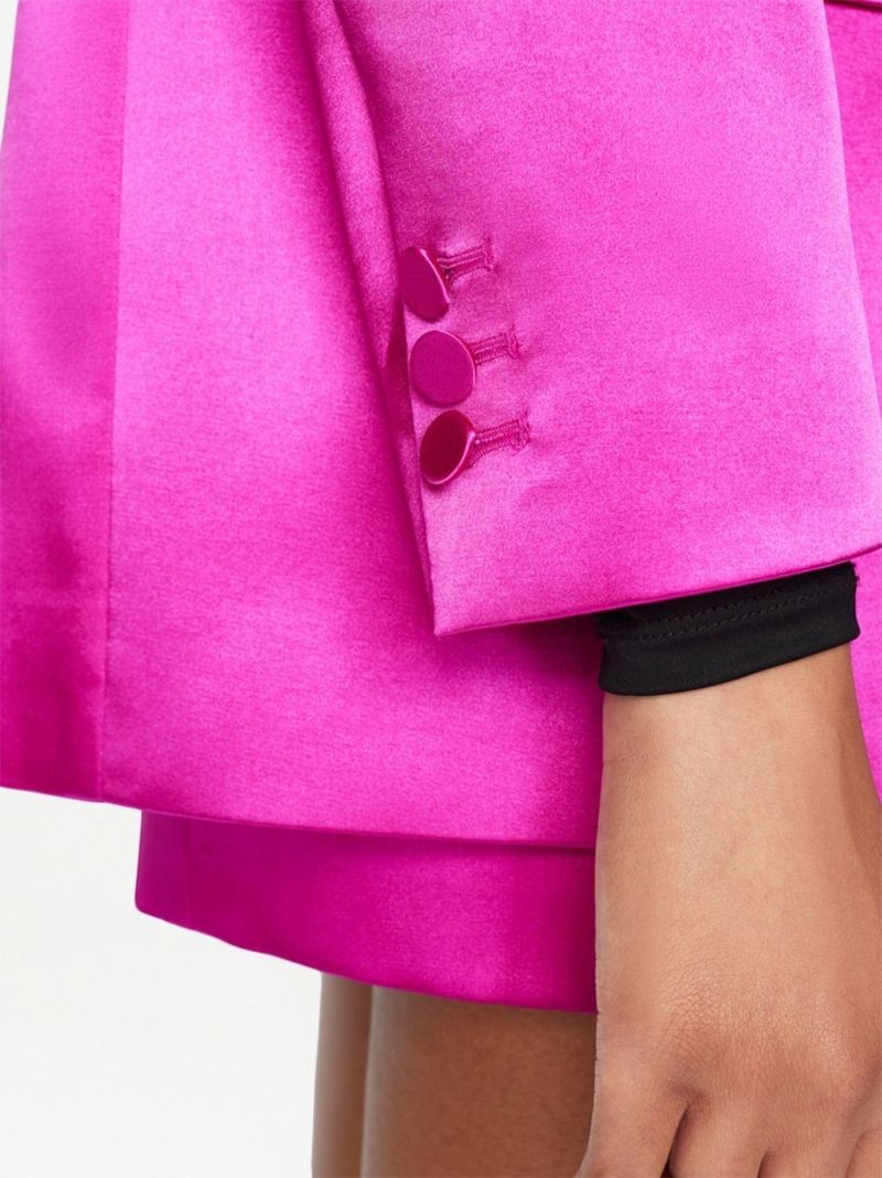 Pink Single-breasted Blazer