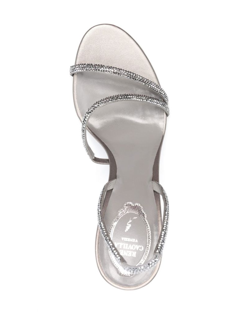 Silver 115 Crystal-embellished Sandals