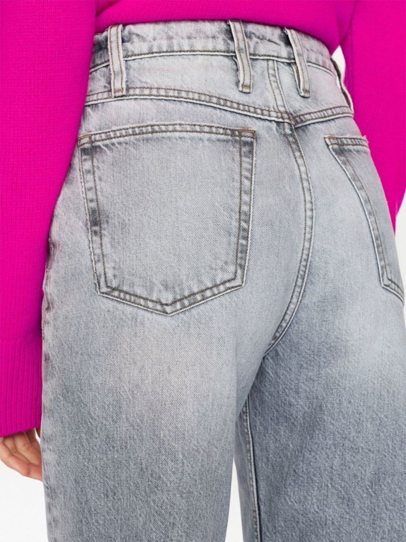 Grey Le High 'n' Tight Straight-leg Jeans