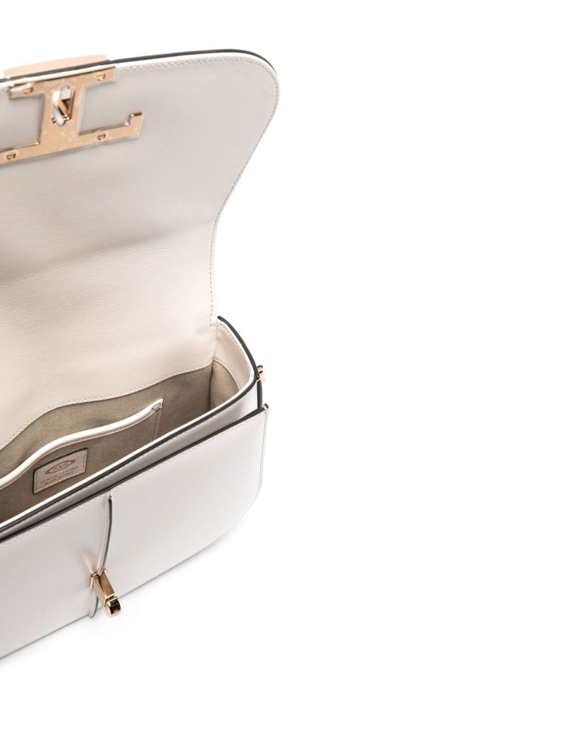 White T Timeless Mini Leather Shoulder Bag