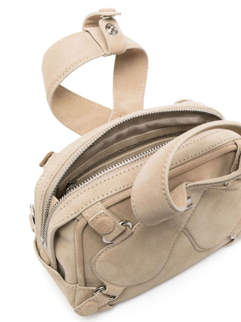 Neutral Loop X Mini Suede Shoulder Bag