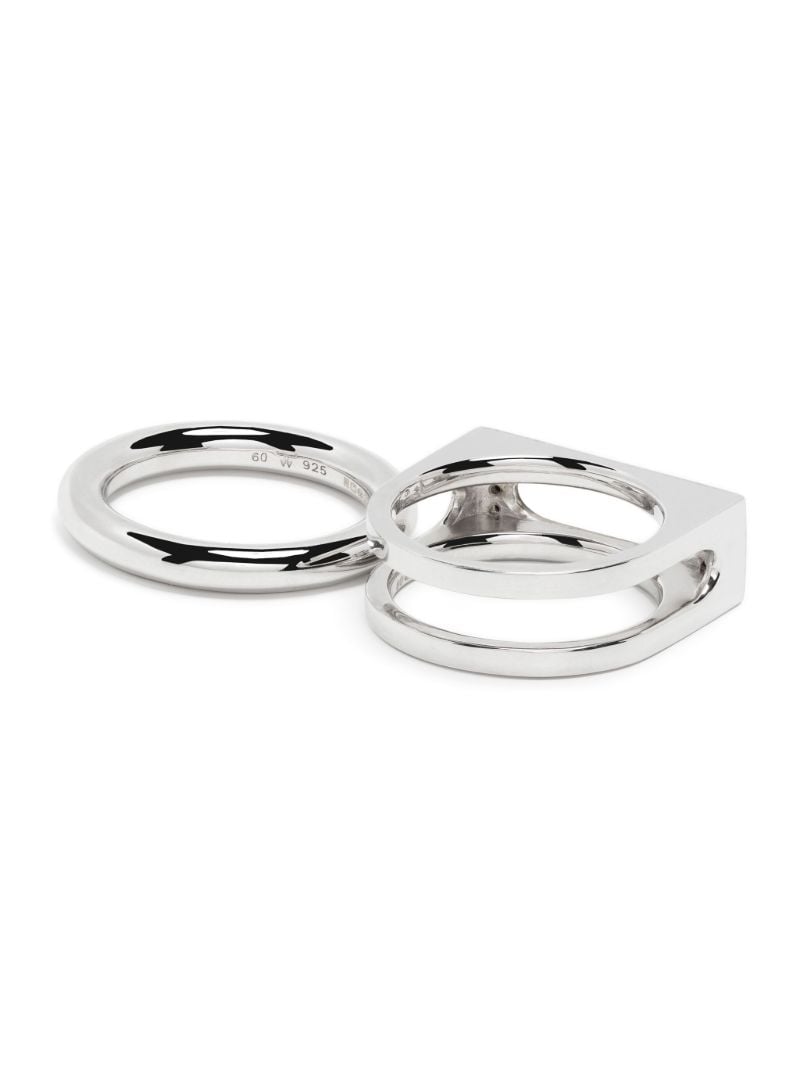 Silver Cage Single Spinel Ring