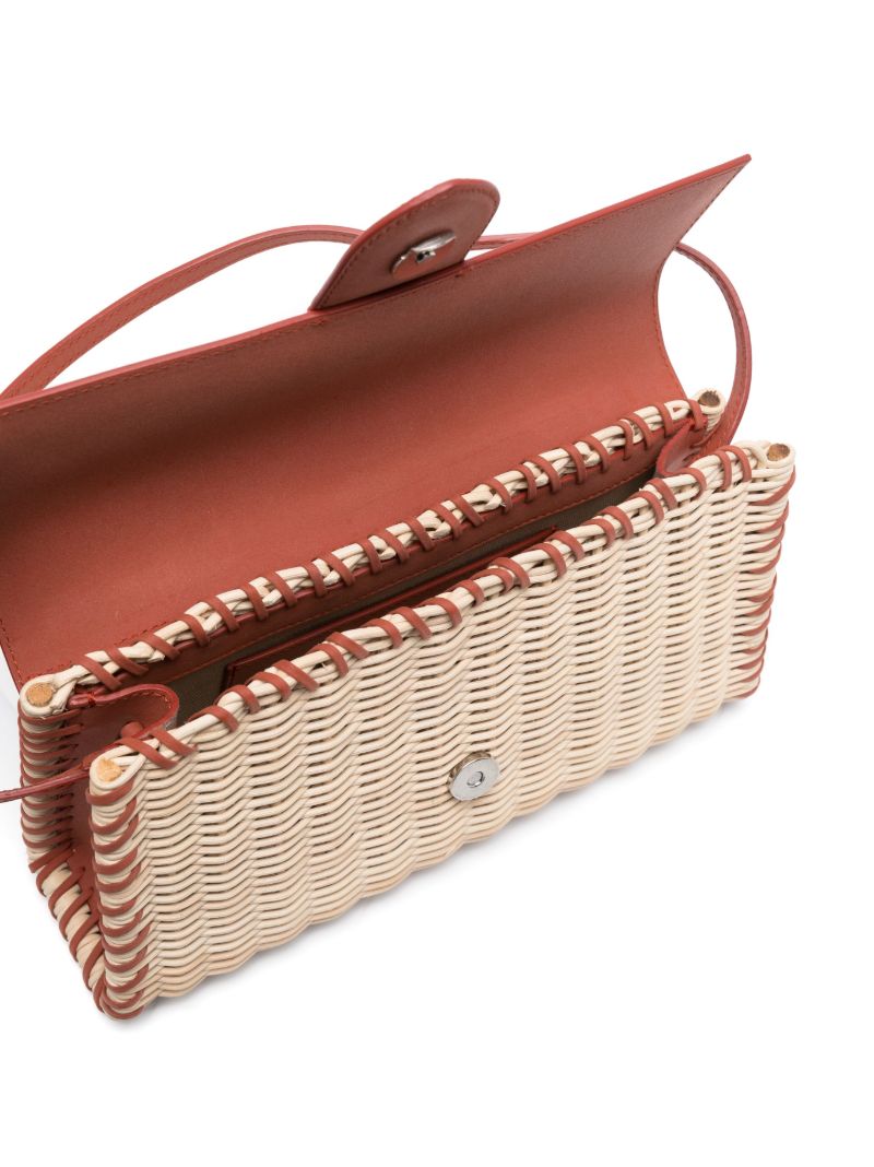 Brown Le Bambino Long Osier Top Handle Bag