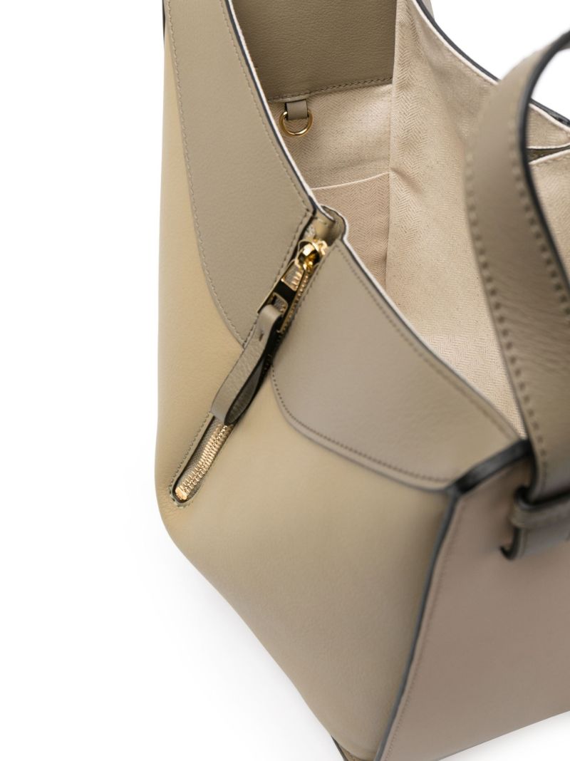 Neutral Hammock Small Leather Tote Bag