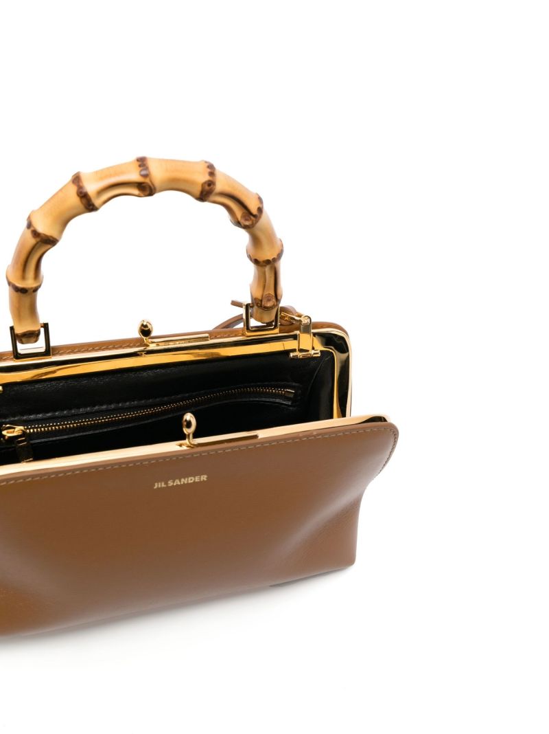 Brown Goji Bamboo Leather Mini Bag