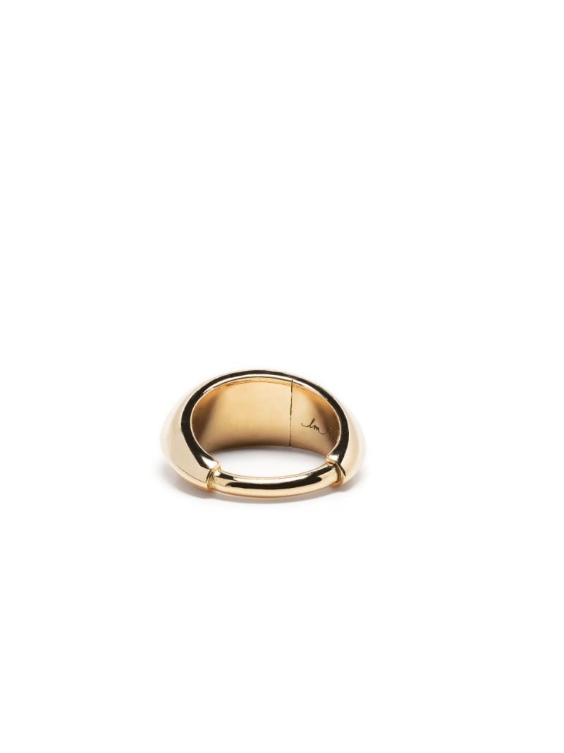 18k Yellow Gold Mini Crescent Single Hoop Earring