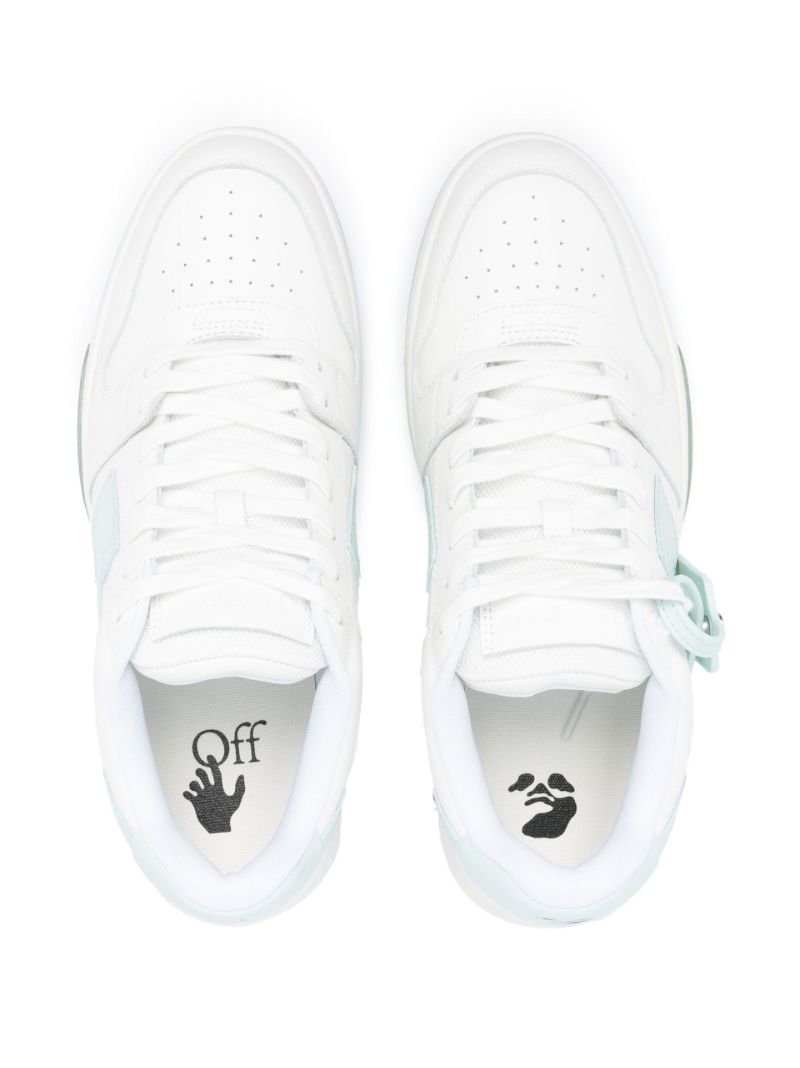 White Out of Office Leather Sneakers