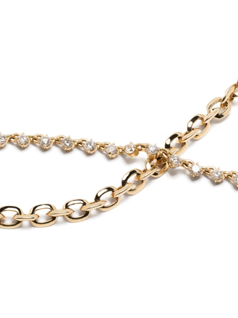18k Yellow Gold Diamond Necklace