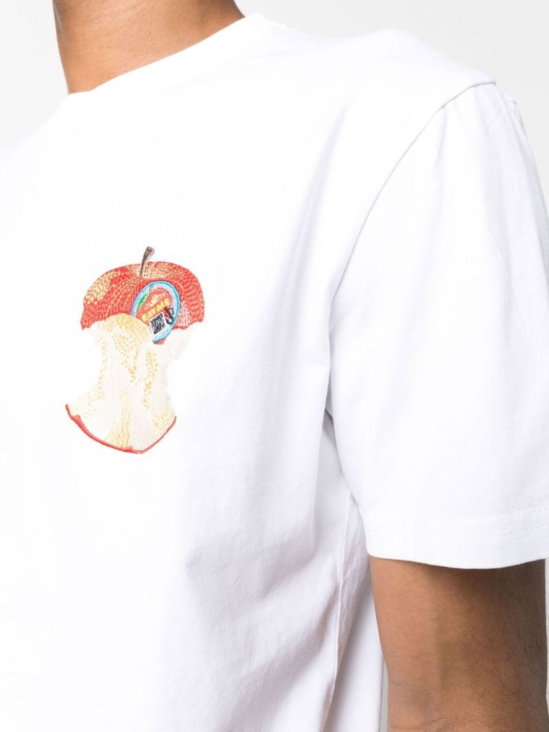 White Apple Core Organic Cotton T-shirt