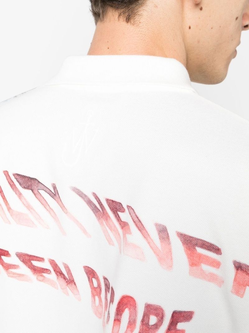 White Short-sleeve Polo Shirt