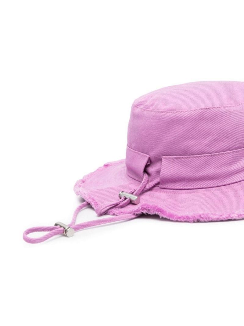Pink Le Bob Artichaut Frayed Cotton Bucket