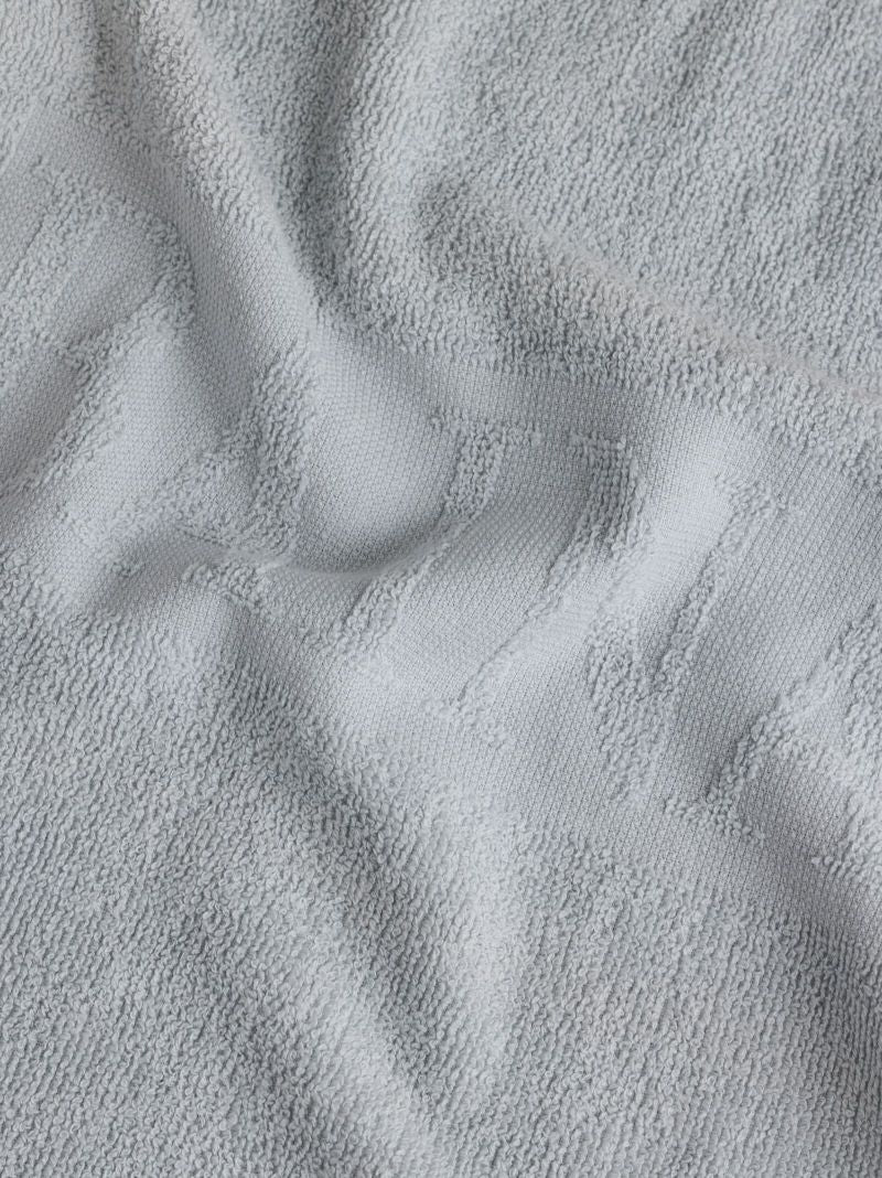 White and Grey Organic Cotton Face Towel Set