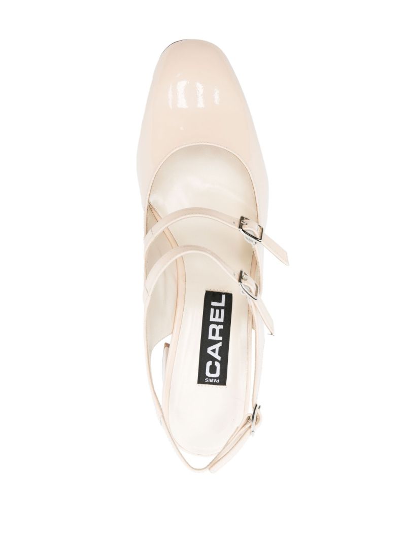 Cream Banana 70 Mary Jane Slingback Pumps