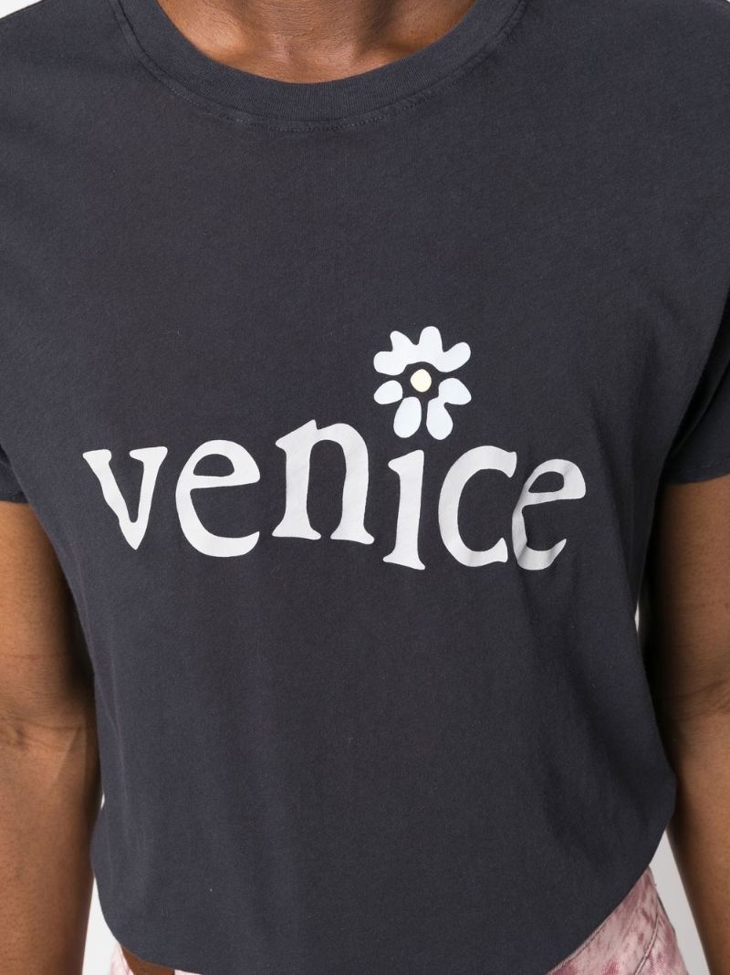 Black Venice Printed T-shirt