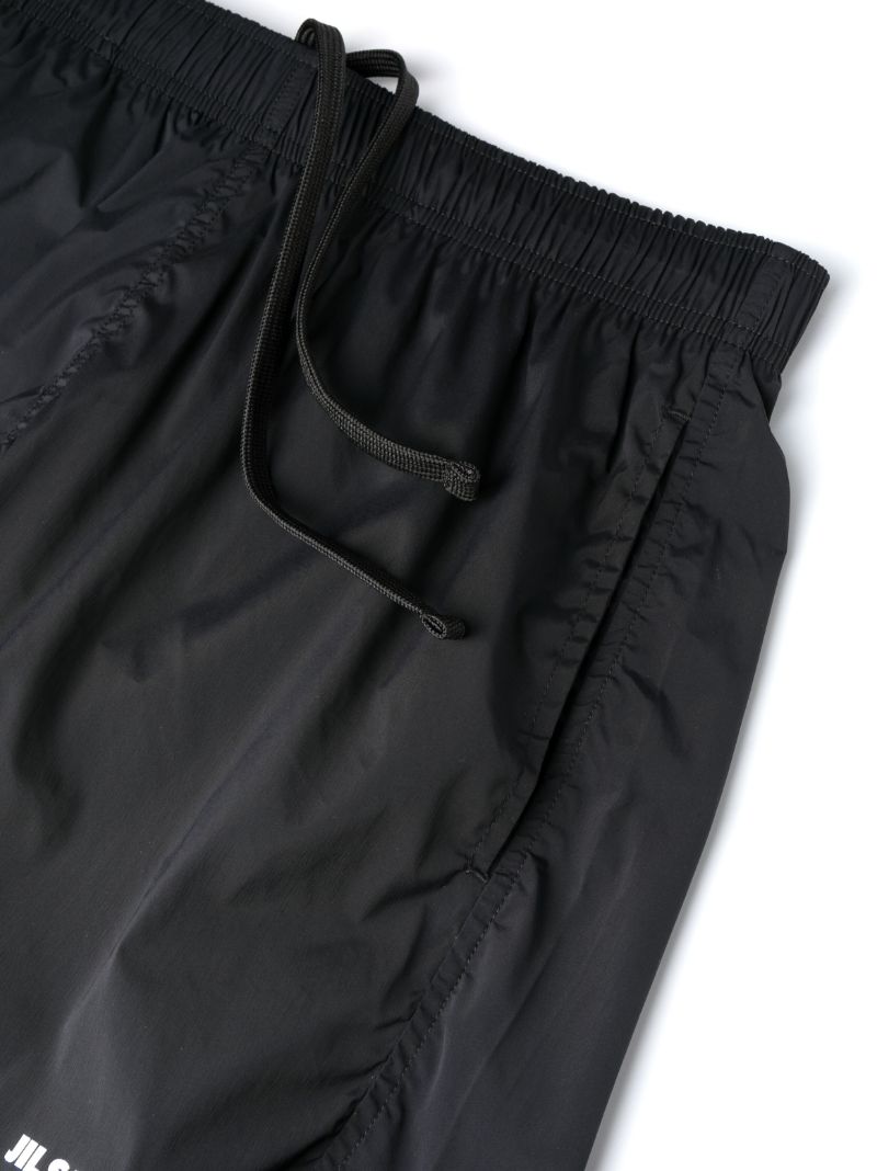 Black Logo Print Swim Shorts