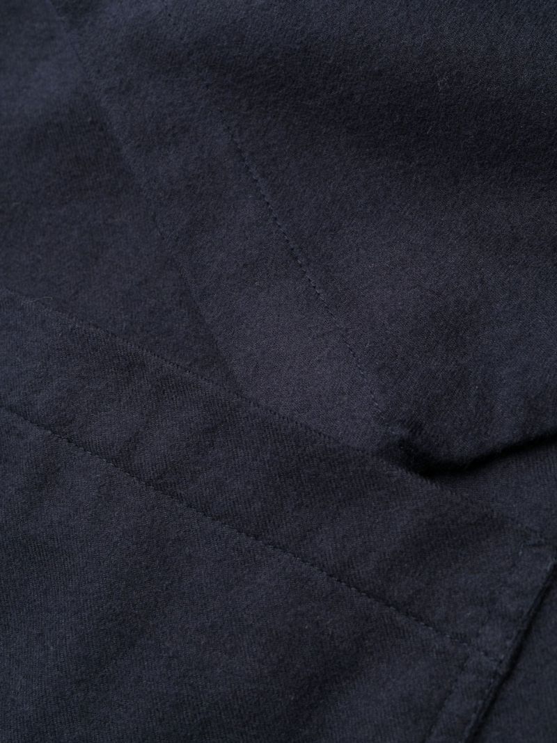 Navy Brushed Cotton Pyjamas Set