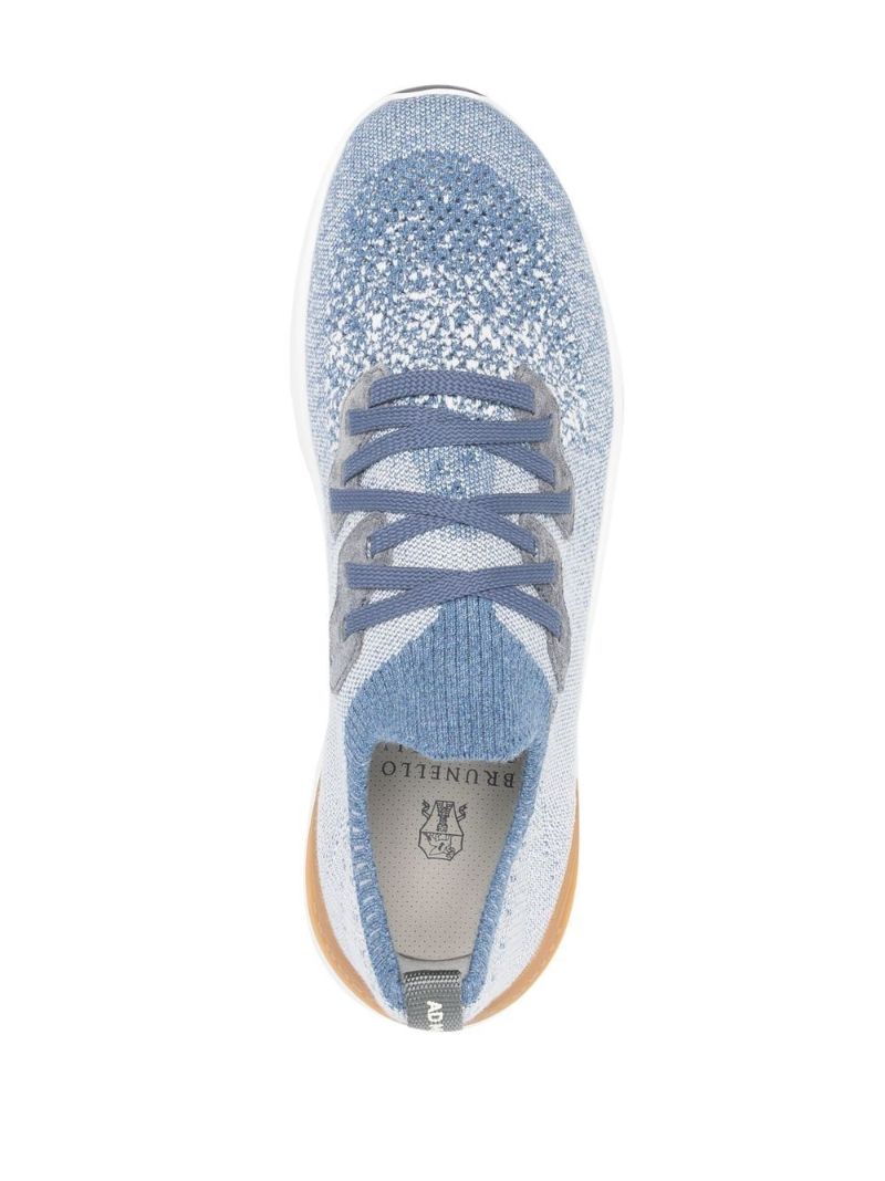 Blue Speckled Low-top Sneakers