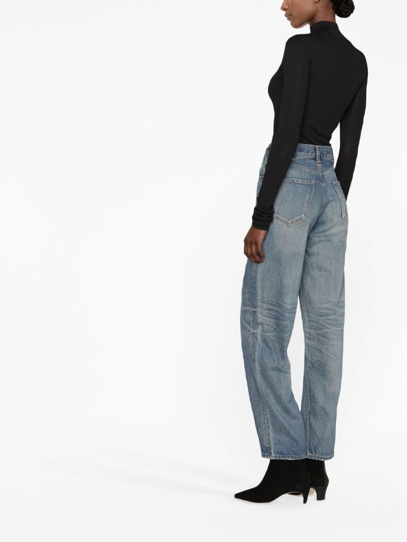 Blue Margaret Straight-leg Jeans