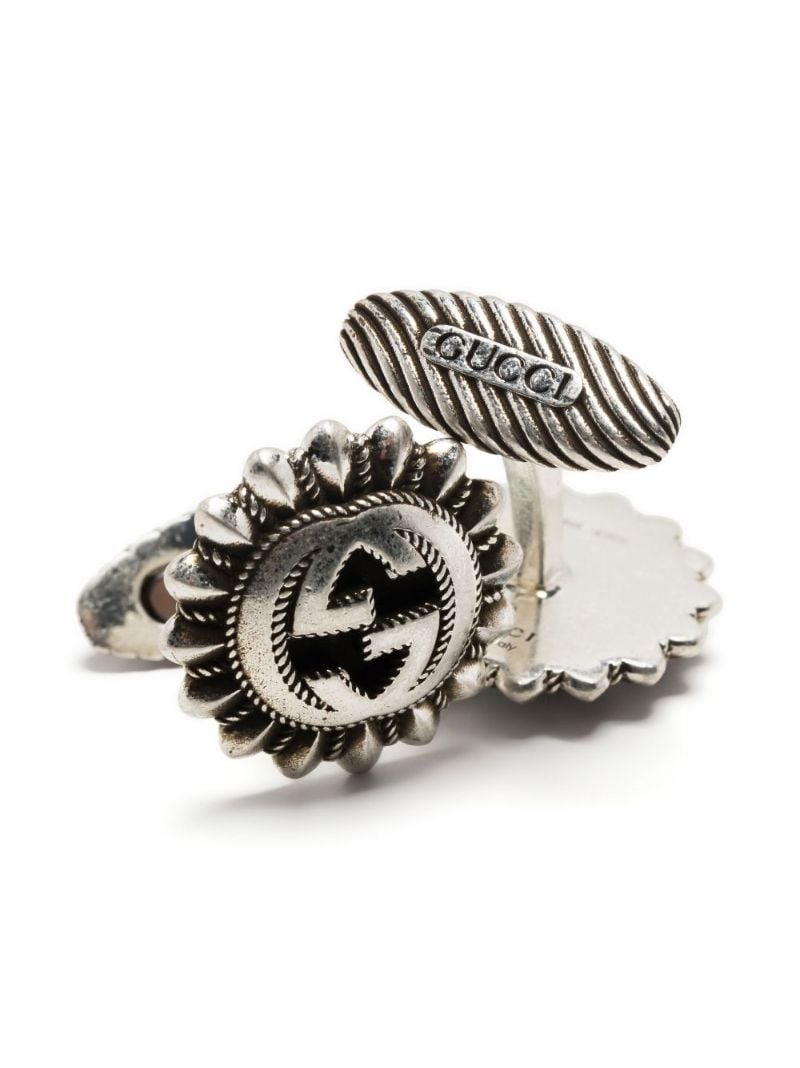 Sterling Silver Double G Cufflinks