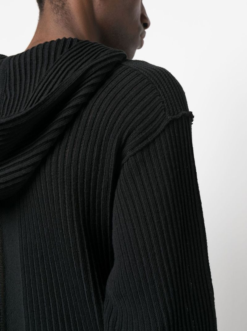 Black Tommy Cotton Hoodie