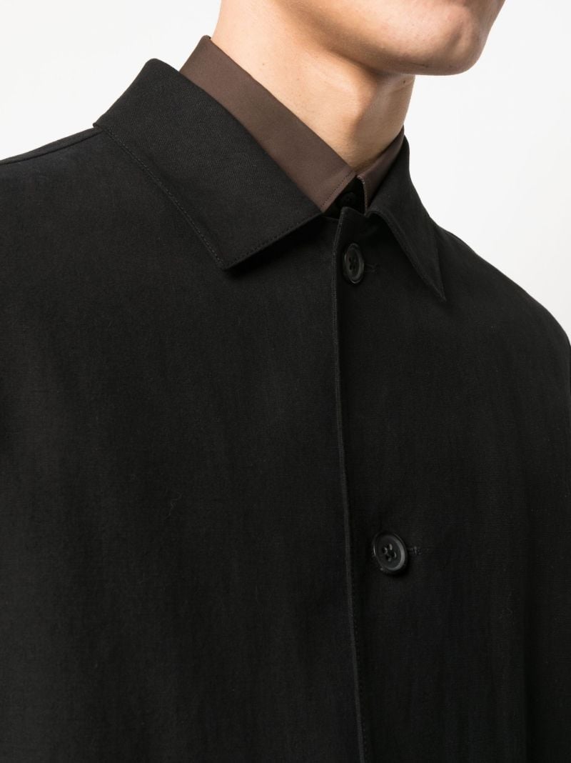 Black Button-up Shirt Jacket