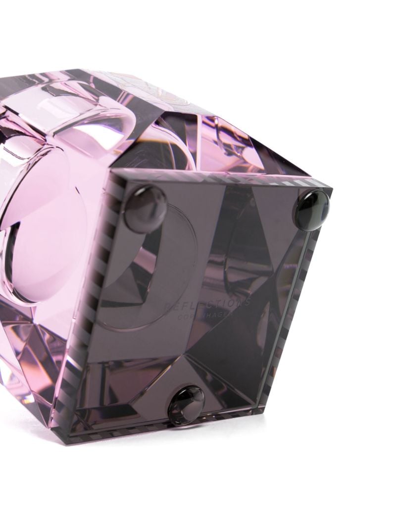 Pink Ophelia Crystal Tea Light Holder