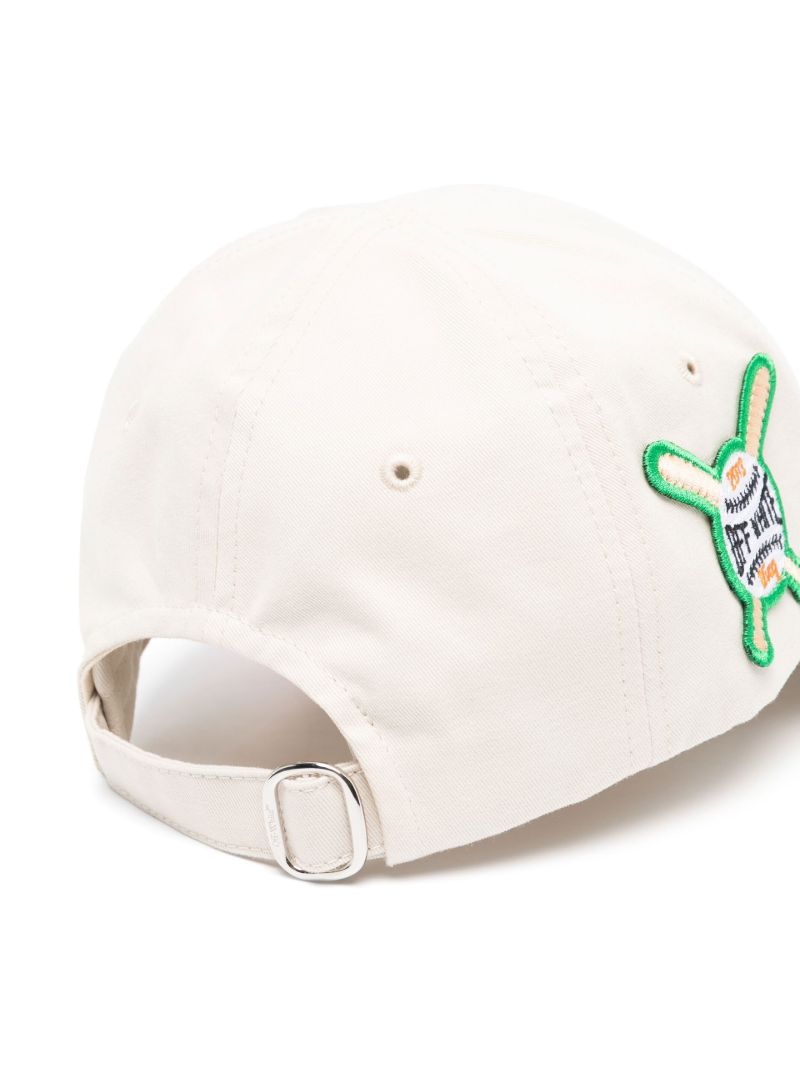 White Varsity Logo Baseball Cap