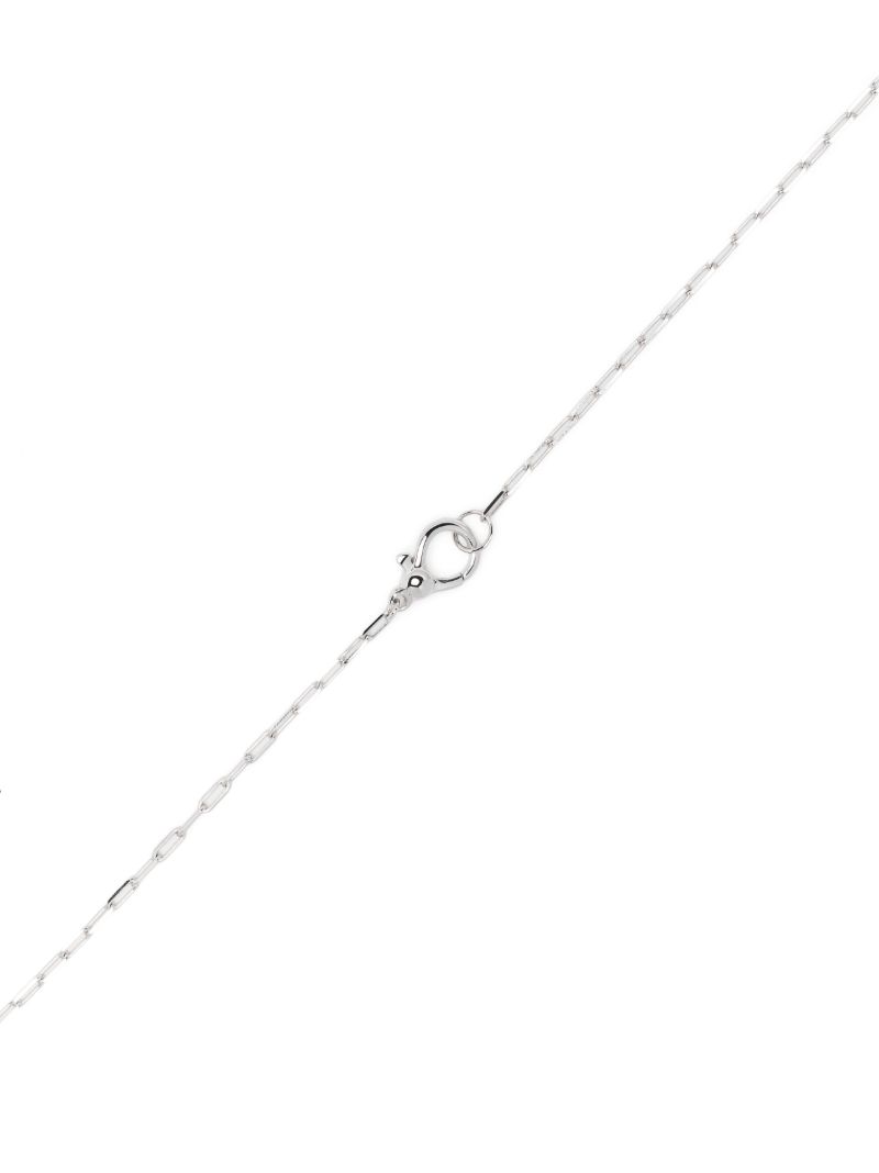 18k White Gold Malachite Necklace