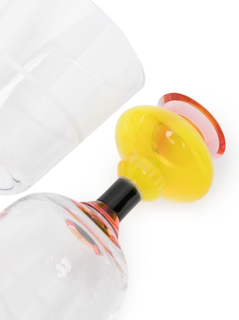 Yellow Richmond Short Crystal Glass Set