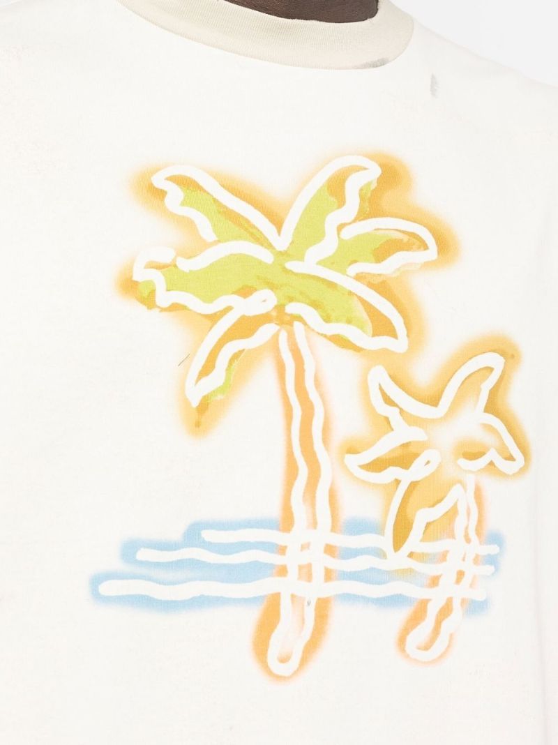 Neutral Palm Neon Print T-shirt