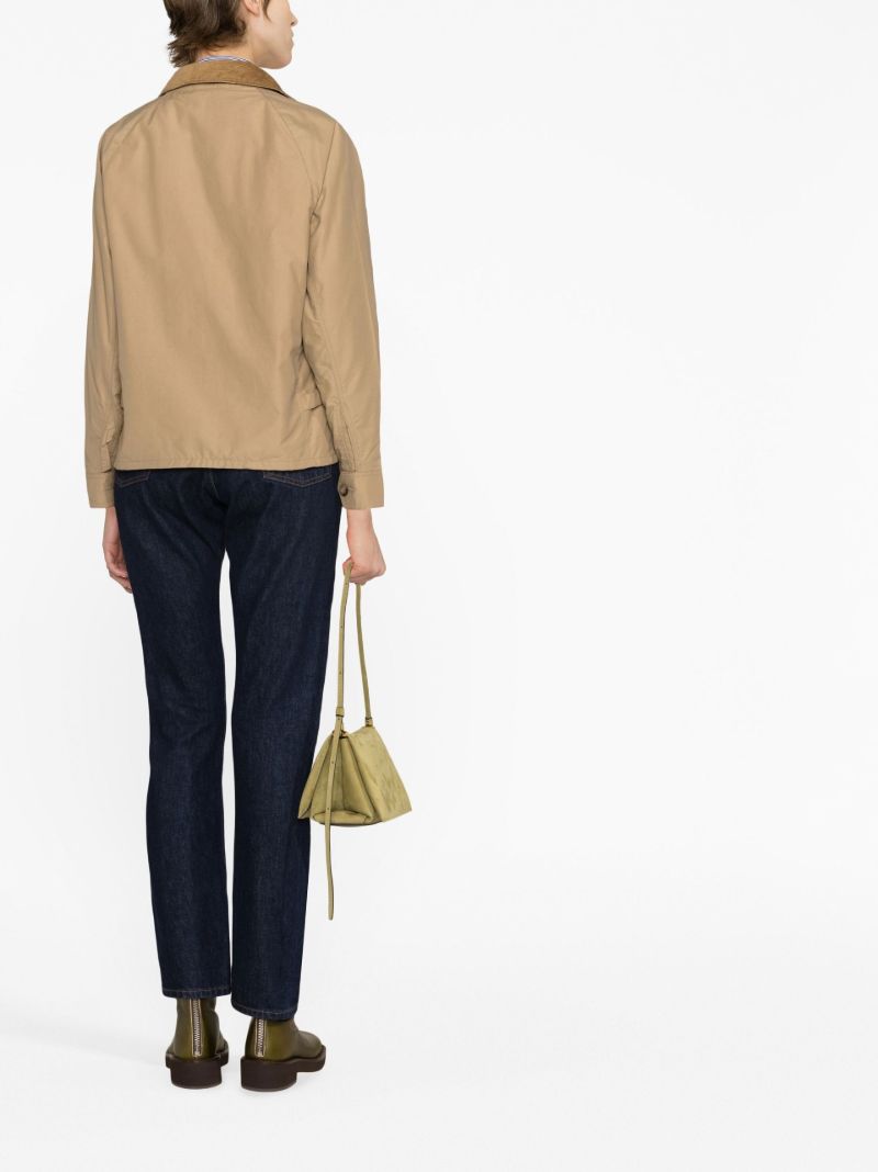 Brown Cropped Utility Jacket