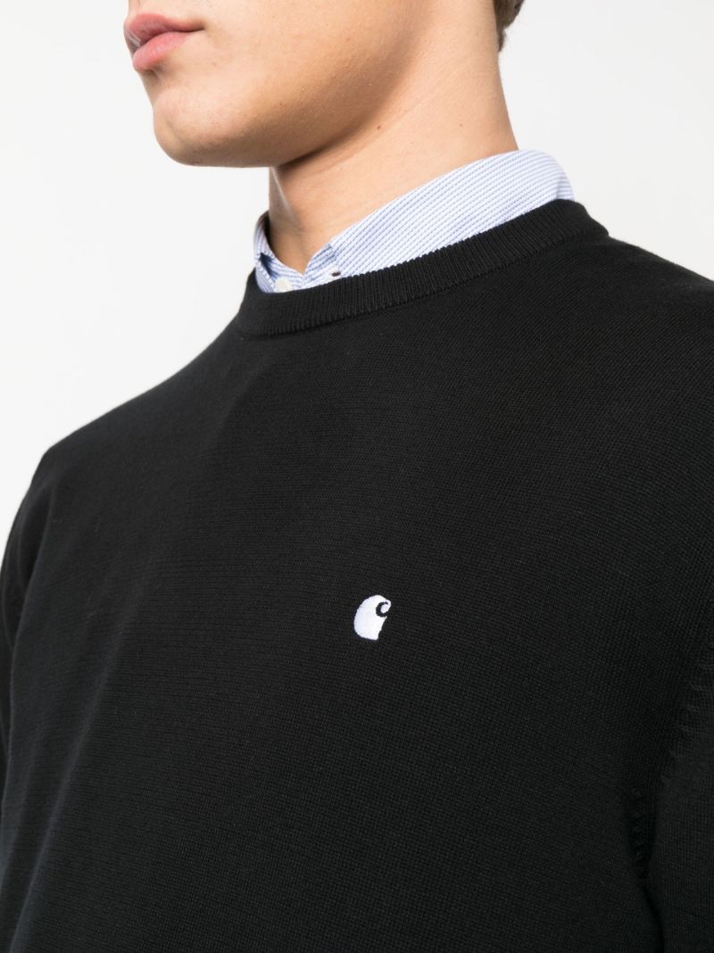 Black Madison Crew Neck Sweatshirt